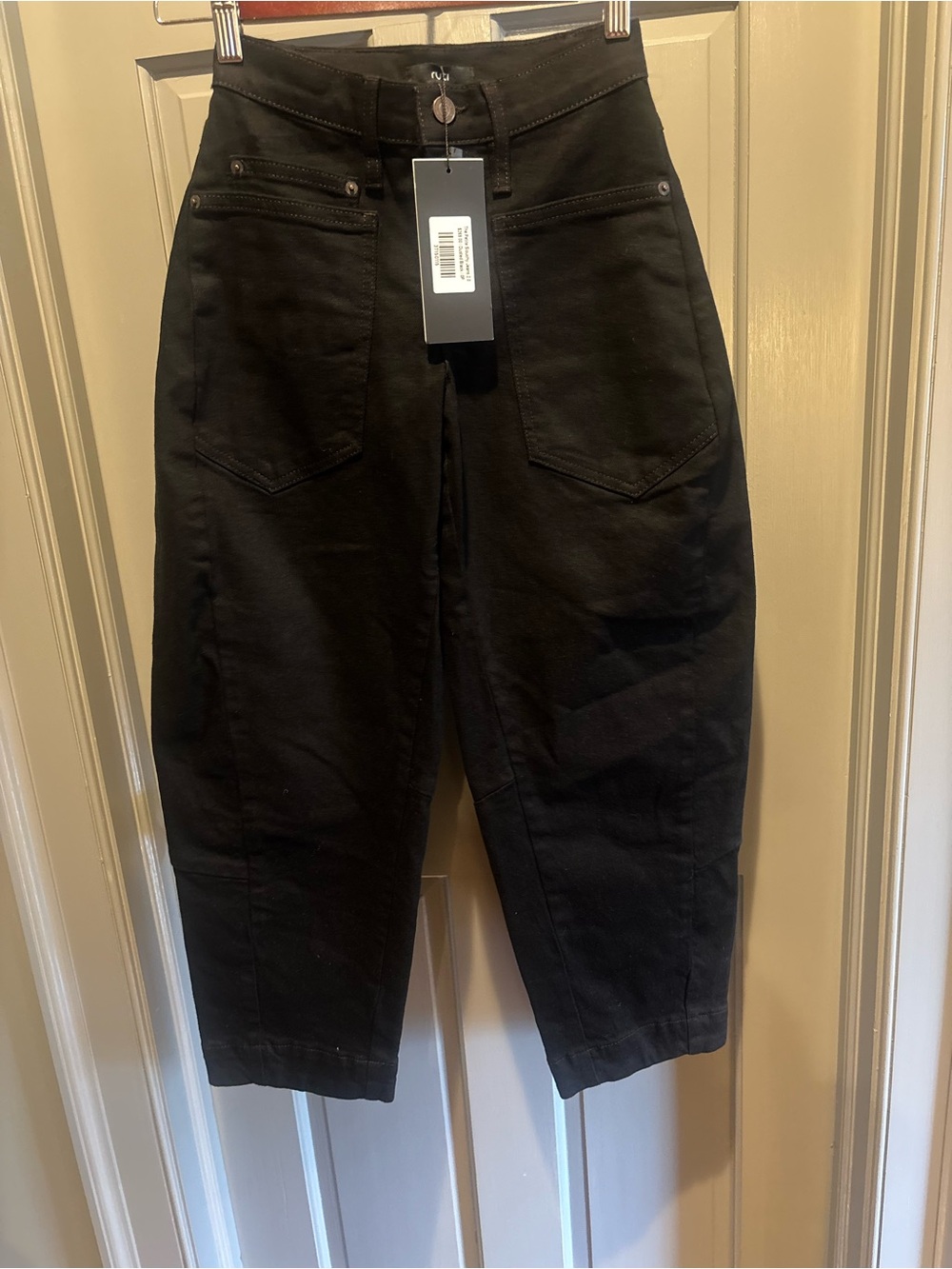 Ruti Black High-Rise Wide Leg Jeans - Picture 2 of 4